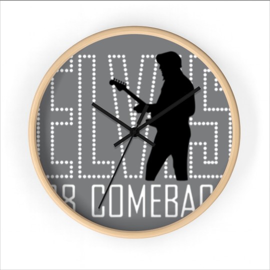 Discover Elvis Presley  68 Comeback Red Sign Wall Clocks