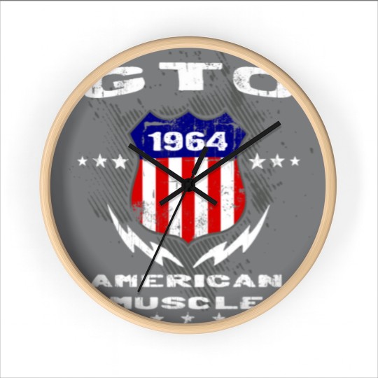 Discover 1964 GTO American Muscle v3 Wall Clocks