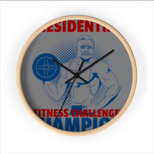 Discover Presidential Fitness Challenge Champ - Roosevelt Wall Clocks