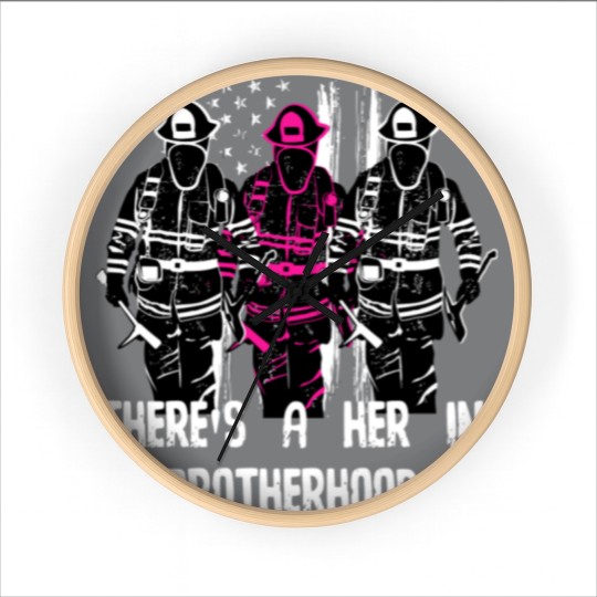 Discover Female Firefighter Women Brotherhood Wall Clocks