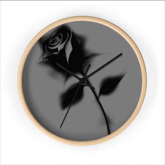 Discover Gothic Black Rose Wall Clocks