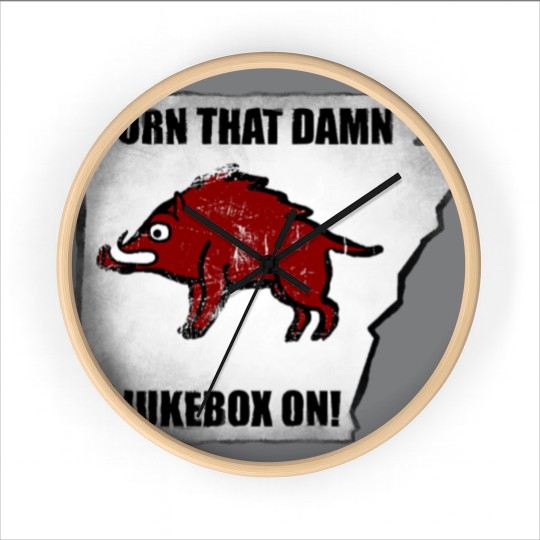 Discover Distressed Turn that Damn Jukebox On Wall Clocks