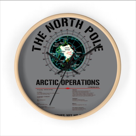 Discover The North Pole - Arctic Operations Wall Clocks (dk)