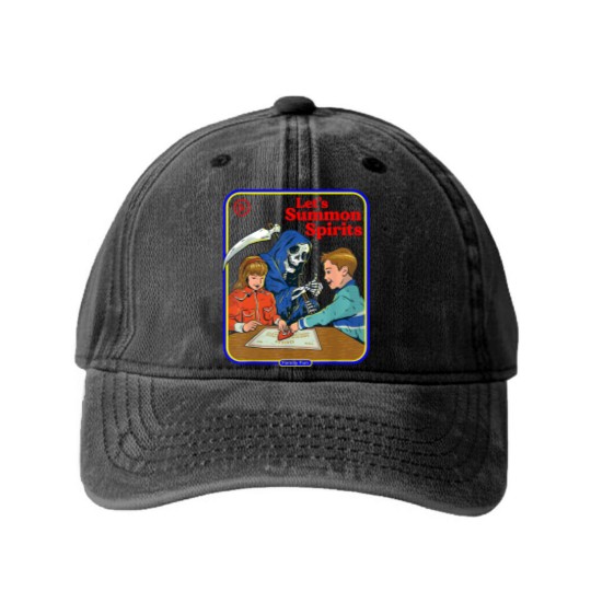 Discover Lets Summon Ghosts - Summon Ghosts - Washed Denim Baseball Caps