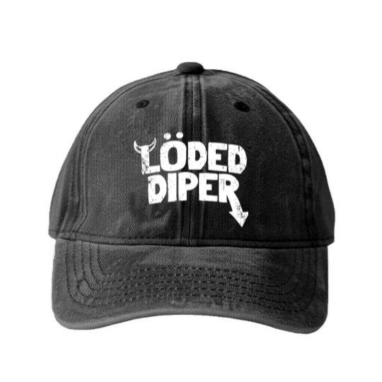 Discover Loded Diper Washed Denim Baseball Caps