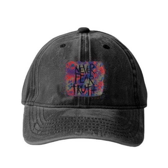 Discover Never Fear Truth, Never Fear Truth Washed Denim Baseball Caps