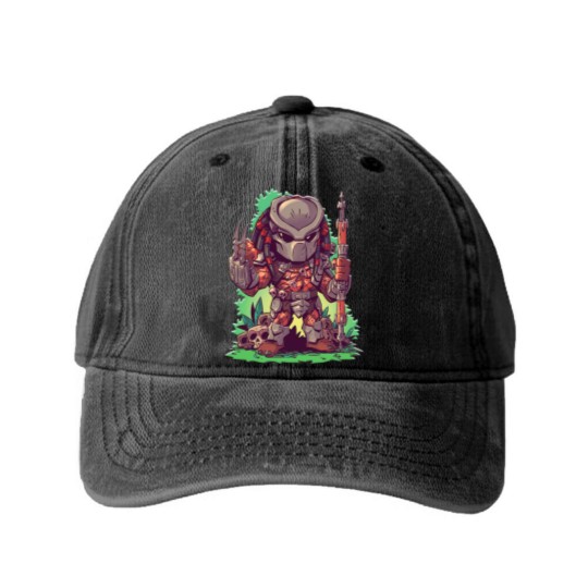 Discover The Little Predator Washed Denim Baseball Caps