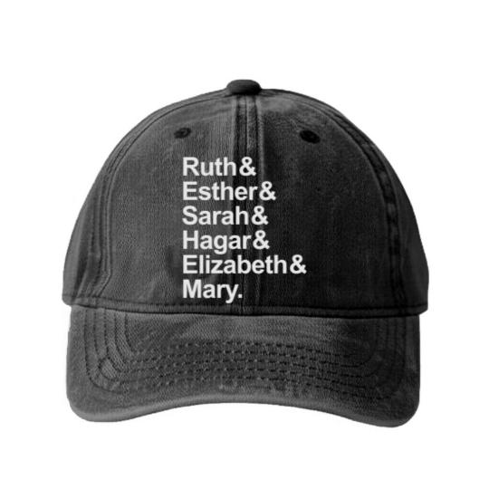 Discover Strong Women of the Bible Washed Denim Baseball Caps