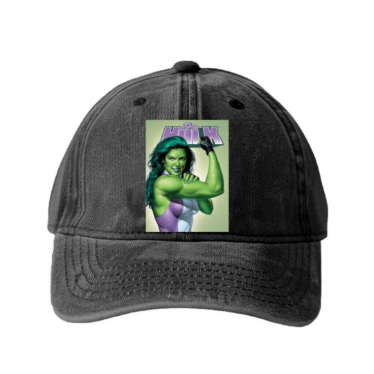 Discover She Hulk Classic Classic Washed Denim Baseball Caps