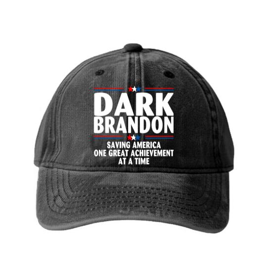 Discover Dark Brandon Classic Washed Denim Baseball Caps
