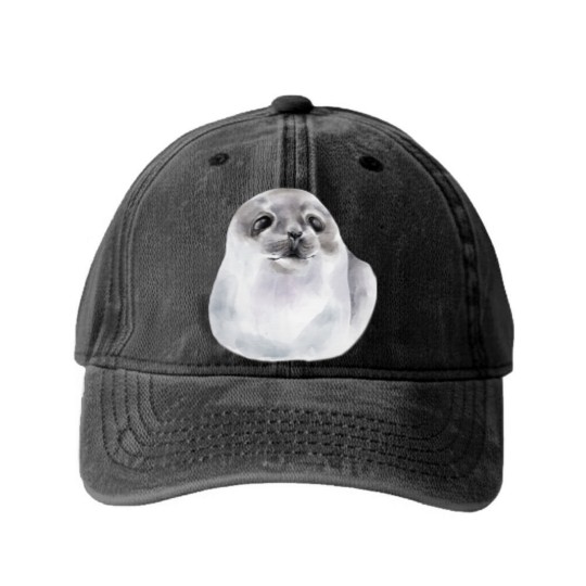 Discover Baby Seal - Seal - Washed Denim Baseball Caps