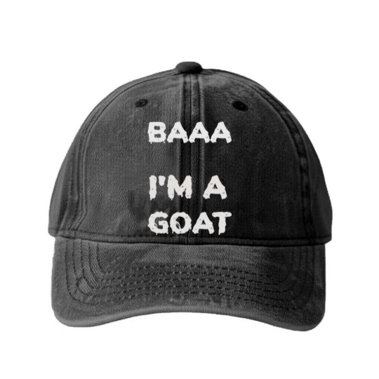 Discover Minimalist Costume Lazy Funny Party Decor Goat Sounds - Goat Costume Adult Baby Kids Decor - Washed Denim Baseball Caps