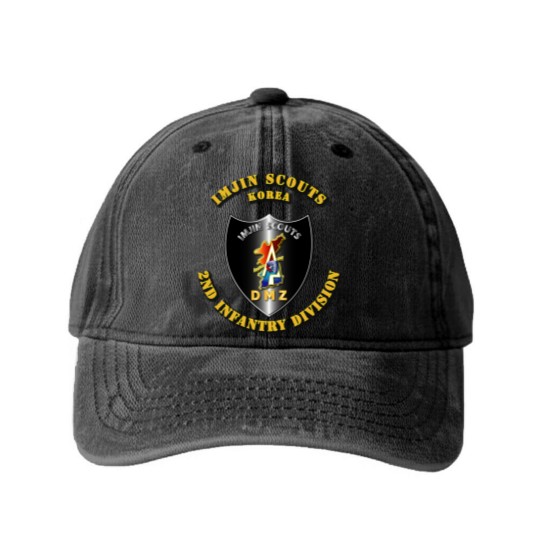 Discover Imjin Scouts - 2nd ID - Scout - Washed Denim Baseball Caps