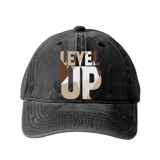 Discover Level Up Dunk High Light Chocolate Matching Sneaker Washed Denim Baseball Caps