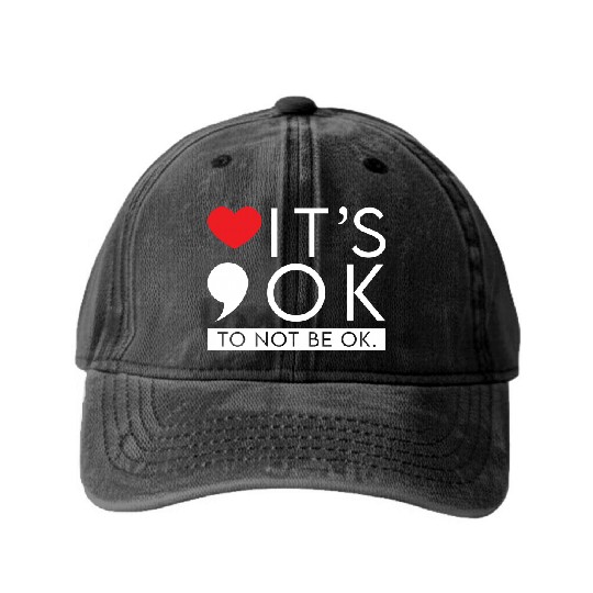 Discover Green Ribbon Warrior & Supporters - Mental Health Awareness Washed Denim Baseball Caps