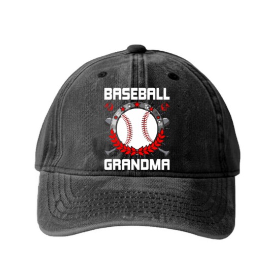 Discover Baseball Grandma Baseball Lover Washed Denim Baseball Caps