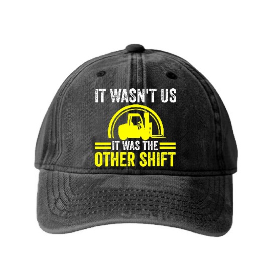 Discover Forklift Driver Forklift Operator Washed Denim Baseball Caps