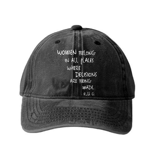 Discover Womens Equal Rights Women Rights Political Feminism Feminist Gift V-Neck Washed Denim Baseball Caps