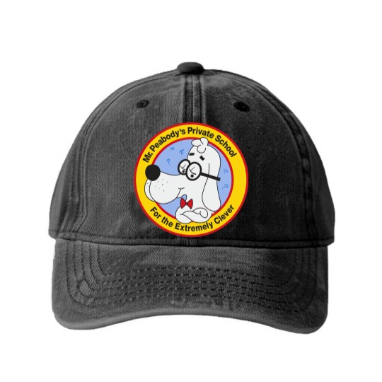 Discover Mr. Peabody's School for the Extremely Clever - Mr Peabody - Washed Denim Baseball Caps