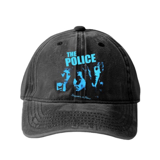 Discover The Police Washed Denim Baseball Caps