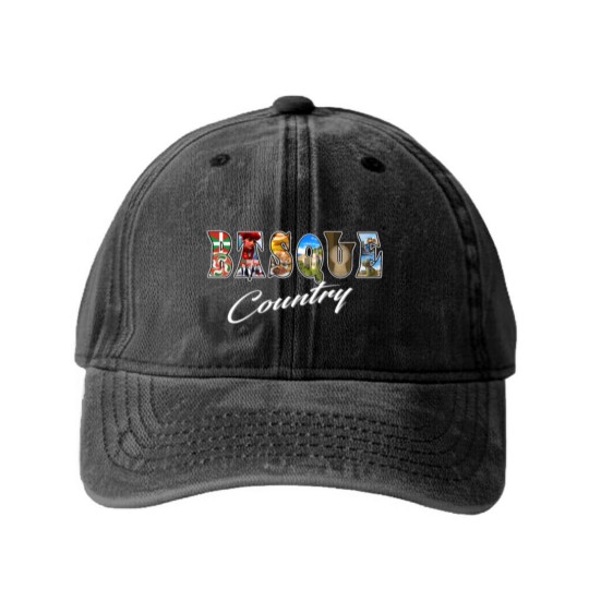 Discover basque country Washed Denim Baseball Caps