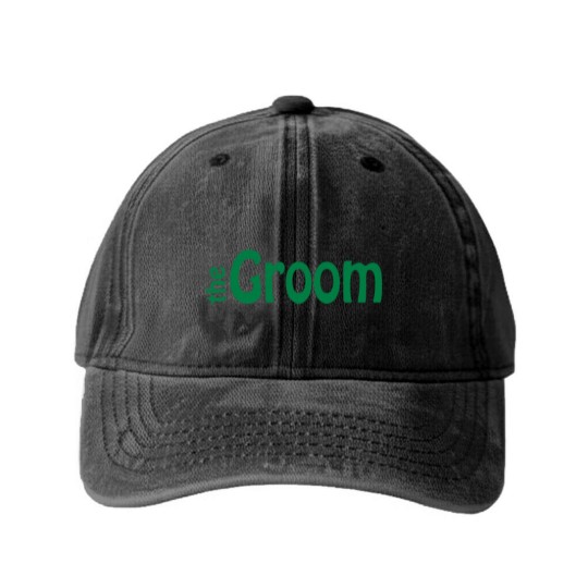 Discover The Groom Washed Denim Baseball Caps