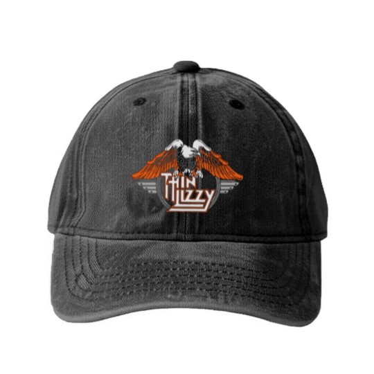 Discover THIN LIZZY COOL LOGO Washed Denim Baseball Caps