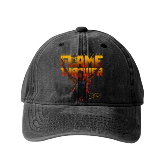 Discover Jordan Clarkson Flamethrower - Jordan Clarkson Utah Jazz - Washed Denim Baseball Caps