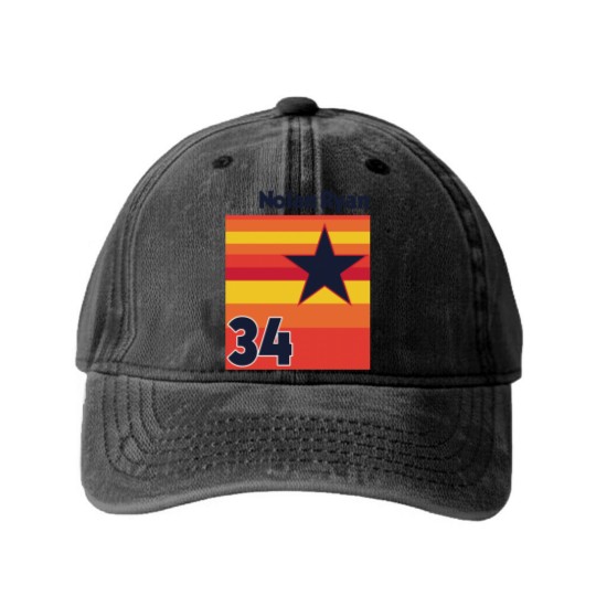 Discover Retro Nolan Ryan Uniform Tribute - Baseball Lover - Washed Denim Baseball Caps
