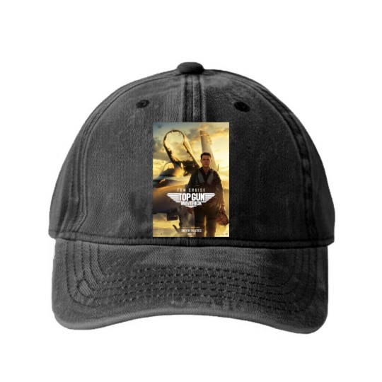 Discover Tom Cruise Top Gun Maverick Jets Flying Navy Pilot Movie 2022 New Film Washed Denim Baseball Caps