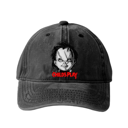 Discover Chucky - Chucky - Washed Denim Baseball Caps