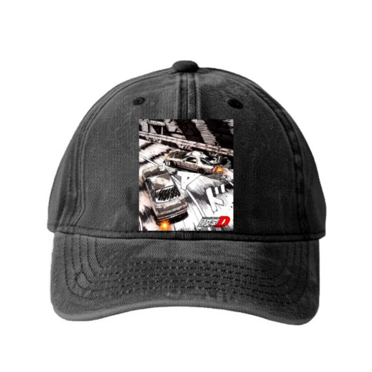 Discover Animauto - Initial D - Ryosuke VS Rin - Initial D - Washed Denim Baseball Caps