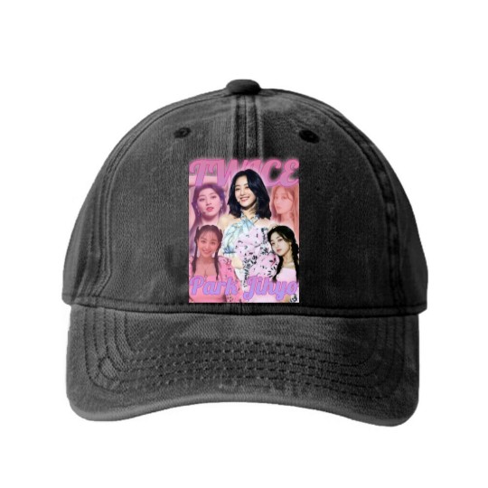 Discover Twice Jihyo - Twice - Washed Denim Baseball Caps