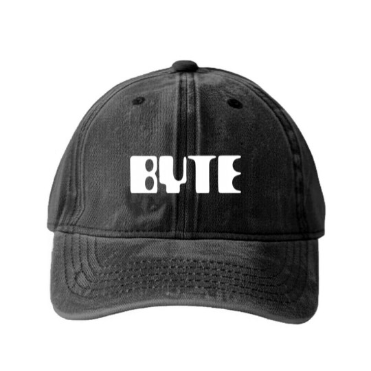 Discover Byte Magazine Washed Denim Baseball Caps