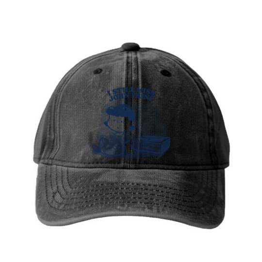 Discover I Still Miss John Prine ••••• Vinyl Collector Fan Design - John Prine - Washed Denim Baseball Caps