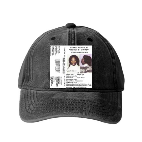 Discover Runnin N Gunnin Tommy Wright the 3rd Washed Denim Baseball Caps