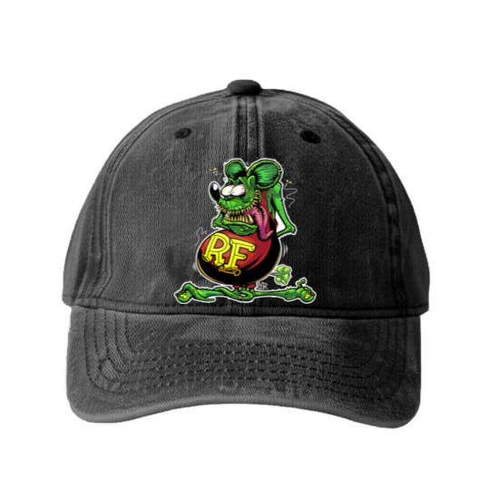 Discover Bootleg Ratfink - Rat Fink - Washed Denim Baseball Caps