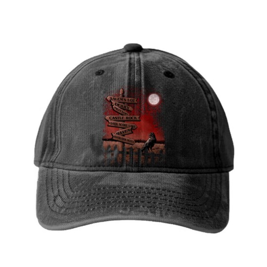 Discover Horror Crossroads - Stephen King - Washed Denim Baseball Caps