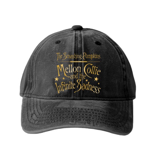 Discover Smashing Pumpkins Mellon Collie Infinite Ladies Short Sleeve Washed Denim Baseball Caps Graphic Tees