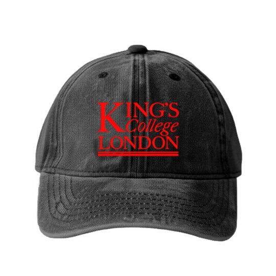 Discover KING'S COLLEGE LONDON Washed Denim Baseball Caps