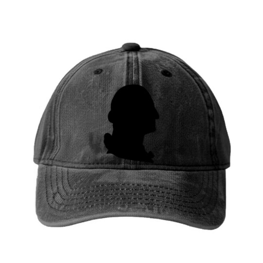 Discover George Washington silhouette Washed Denim Baseball Caps