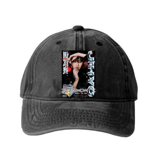 Discover Jihyo Twice Washed Denim Baseball Caps