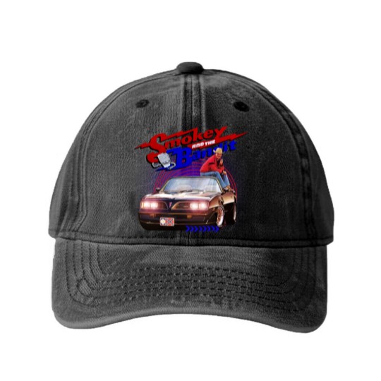 Discover Muscle Car - smokey and the bandit - Smokey And The Bandit - Washed Denim Baseball Caps