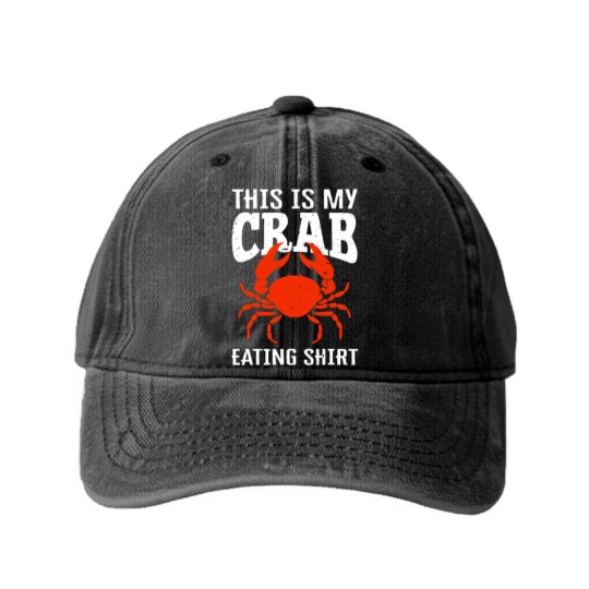 Discover Crab Eating Washed Denim Baseball Caps Washed Denim Baseball Caps