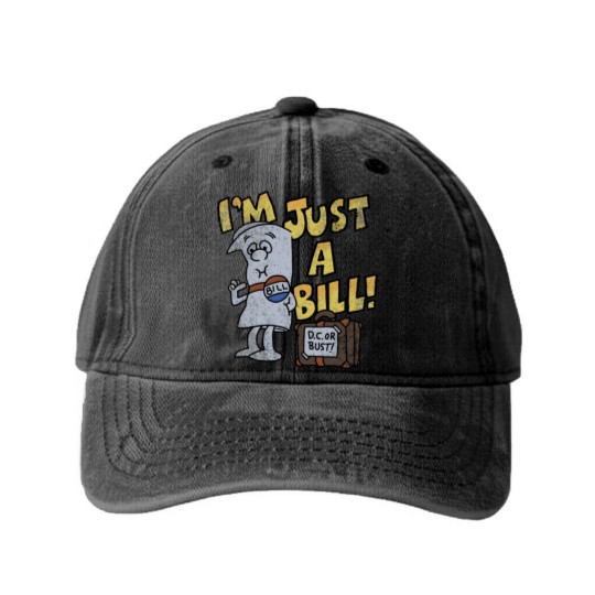 Discover Schoolhouse Rock I'M Just A Bill Washed Denim Baseball Caps