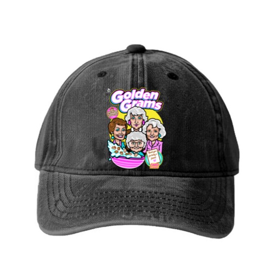 Discover Golden Grams Cereal Washed Denim Baseball Caps