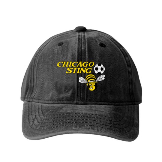 Discover Chicago Sting Vintage - Chicago Sting - Washed Denim Baseball Caps