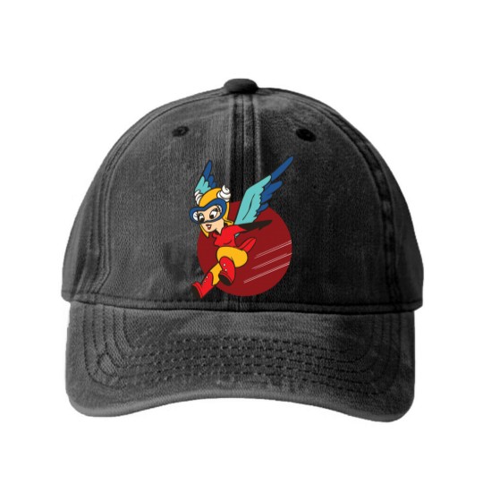 Discover Fifinella WASP Women Airforce Service Pilots Patch - Fifinella - Washed Denim Baseball Caps