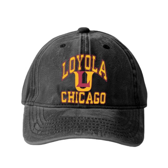 Discover Loyola Chicago Basketball - Loyola Chicago - Washed Denim Baseball Caps