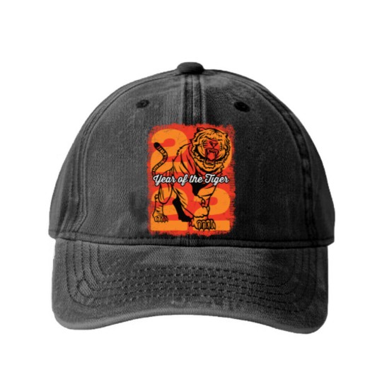 Discover Year of the Tiger 2022 - Year Of The Tiger - Washed Denim Baseball Caps
